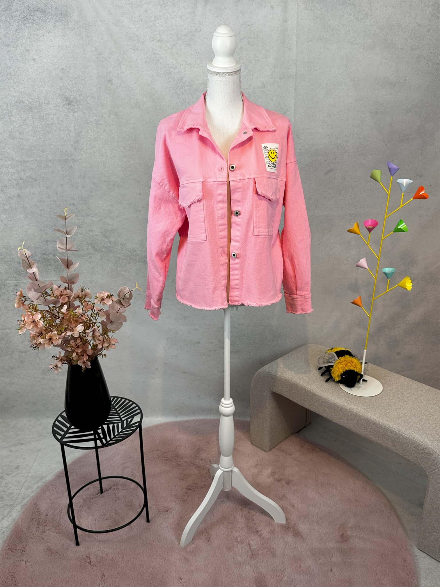 Jeansjacke  "Smiley"